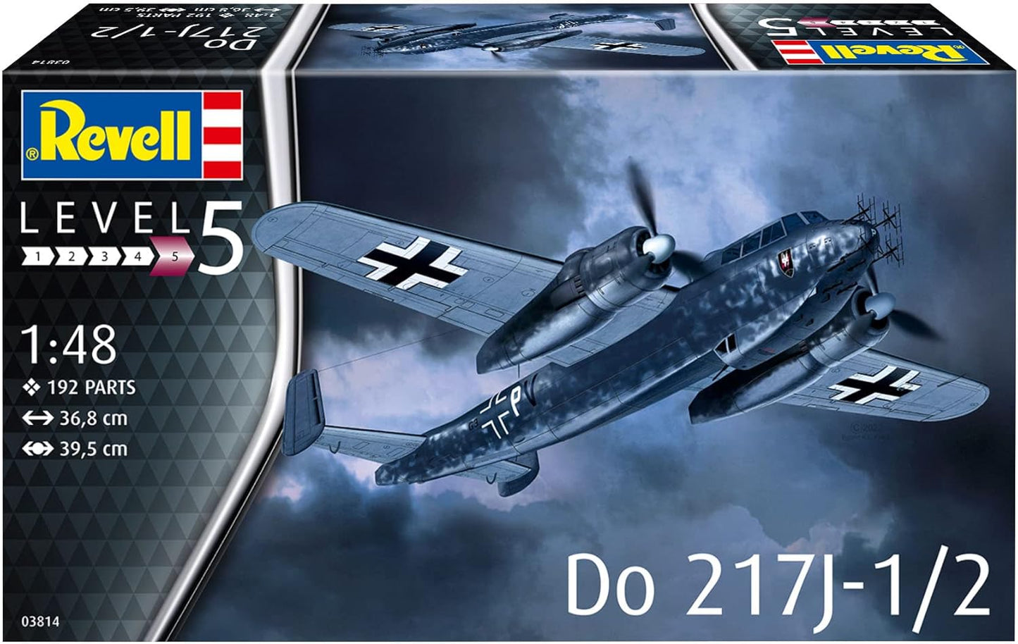 German Level 03814 1/48 German Air Force Dornier 217J-1/2 Plastic Model