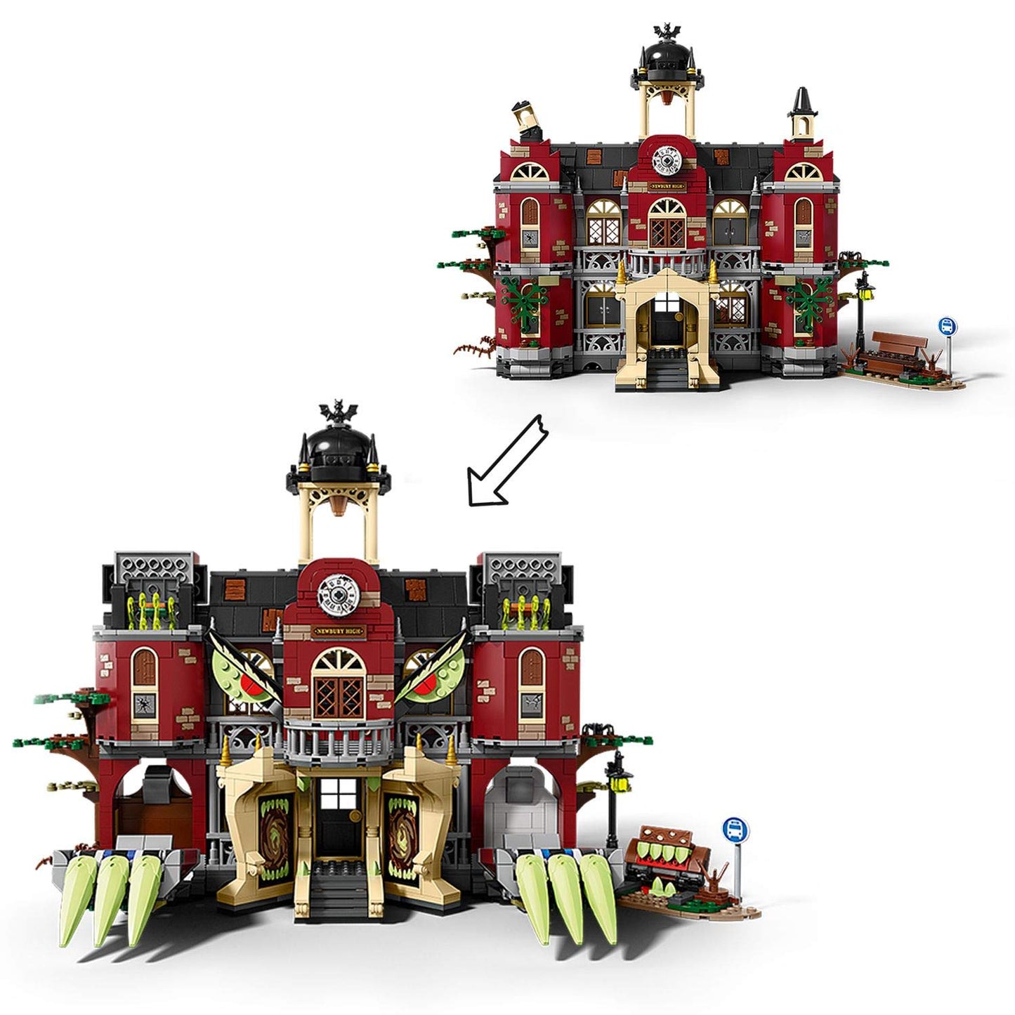 LEGO® -Hidden Side Haunted School Newbury Ghost Hunt Interactive Building Game Augmented Reality for iPhone Android Boy and Girl 9 Years and Up, 1474 Pieces 70425