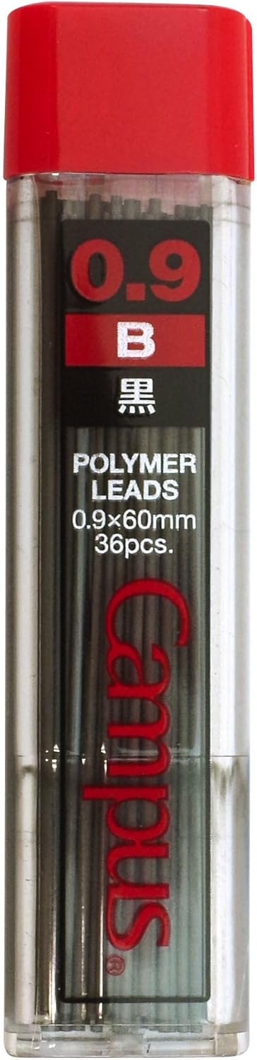 Kokuyo Campus Mechanical Pencil Lead, 0.9mm, B (PSR-CB9N)