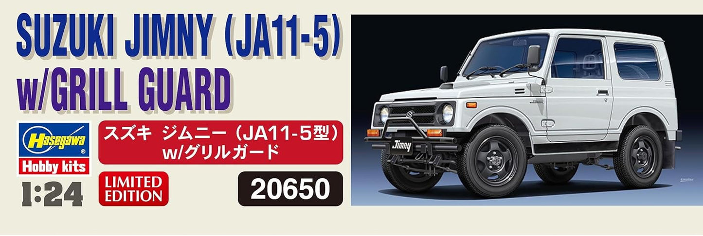 Hasegawa 1/24 Suzuki Jimny JA11-5 Model w/Grill Guard Plastic Model 20650