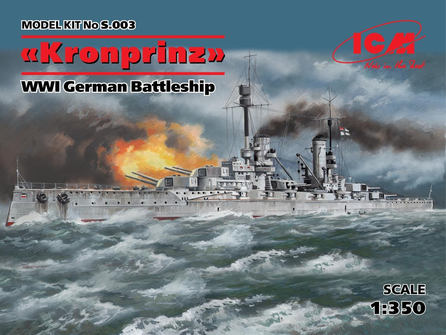 ICM Models Battleship SMS Kronprinz Building Kit