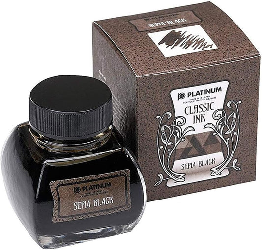 PLATINUM Classic Ink 60ml Sepia Black