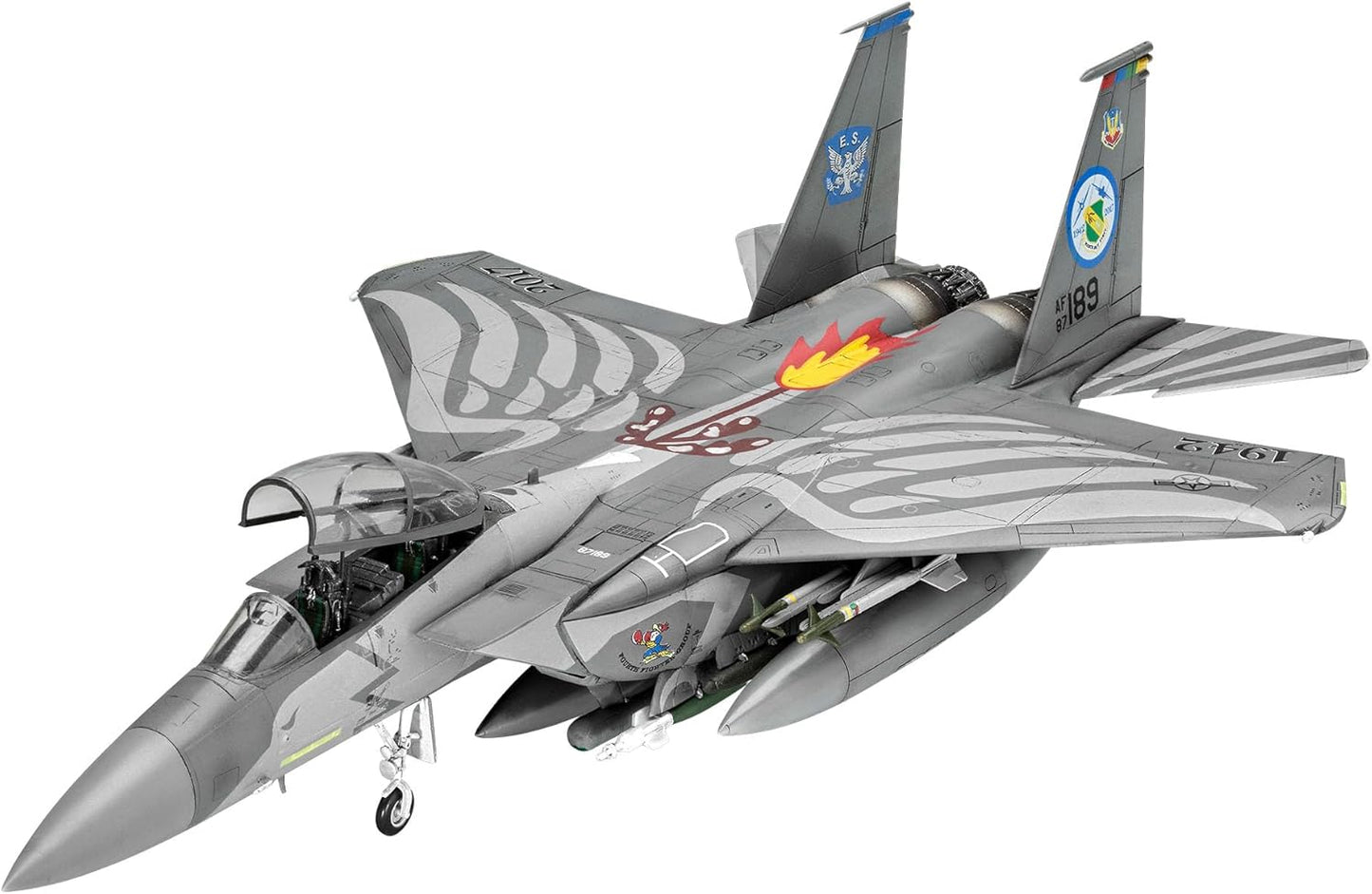 Revell 03841 F-15 Eagle Model Kit 1:72 Scale, Unvarnished