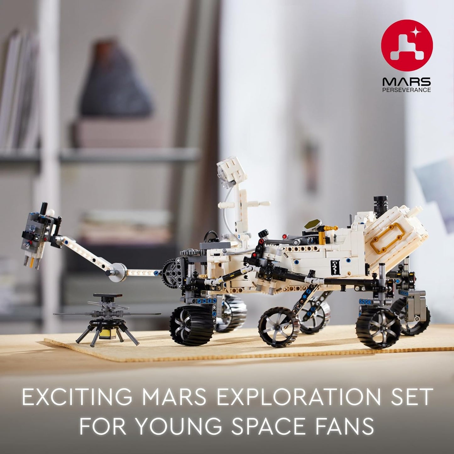 LEGO Technic NASA Mars Rover Perseverance Space Model with AR Application Experience, Construction Toy Vehicle Science and Engineering, Gift for Boys and Girls 10 Years Old and Over 42158
