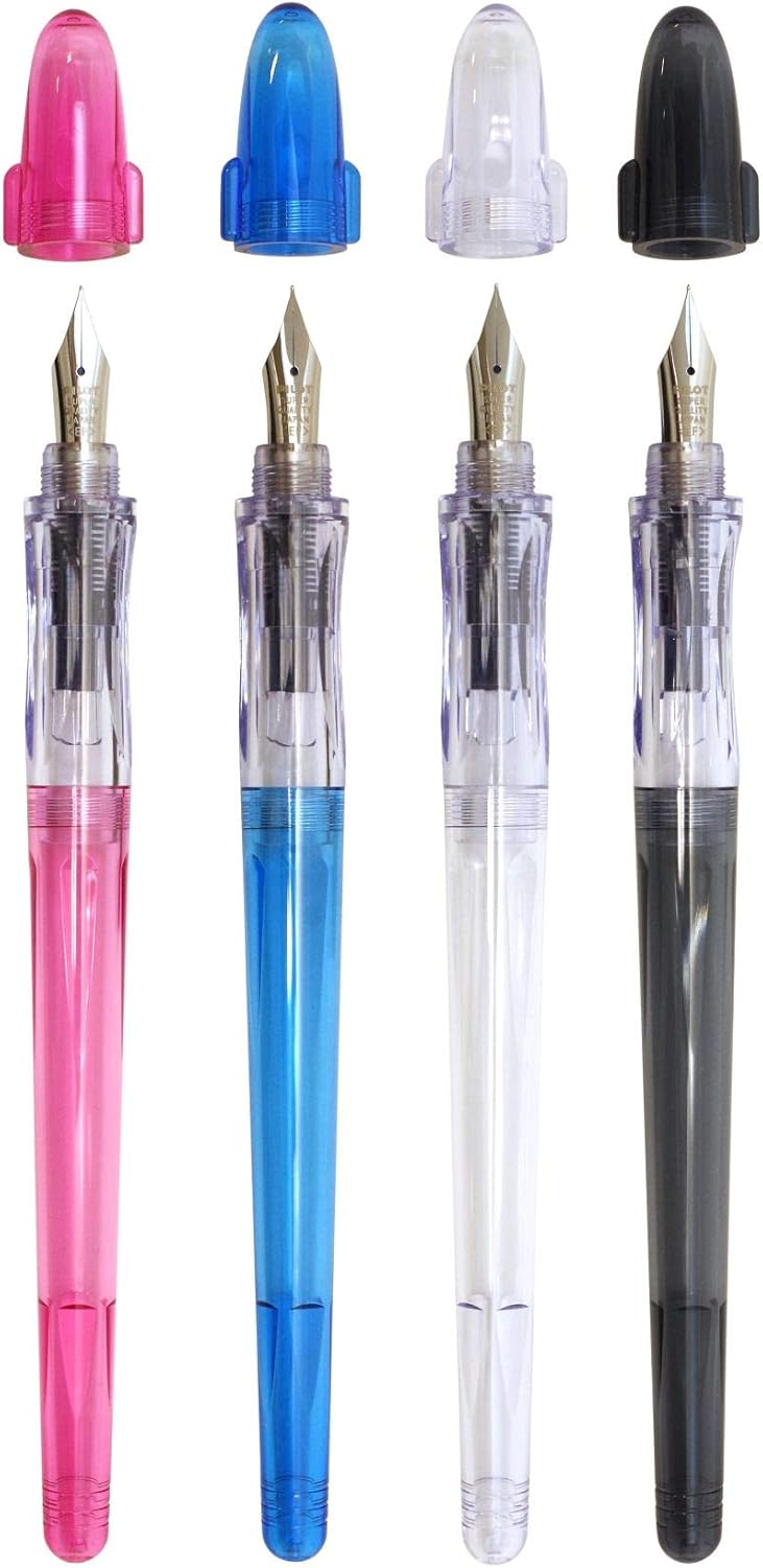PILOT P-FP-60R-TPEF Fountain Pen, Fine Point, Clear Pink close up nib