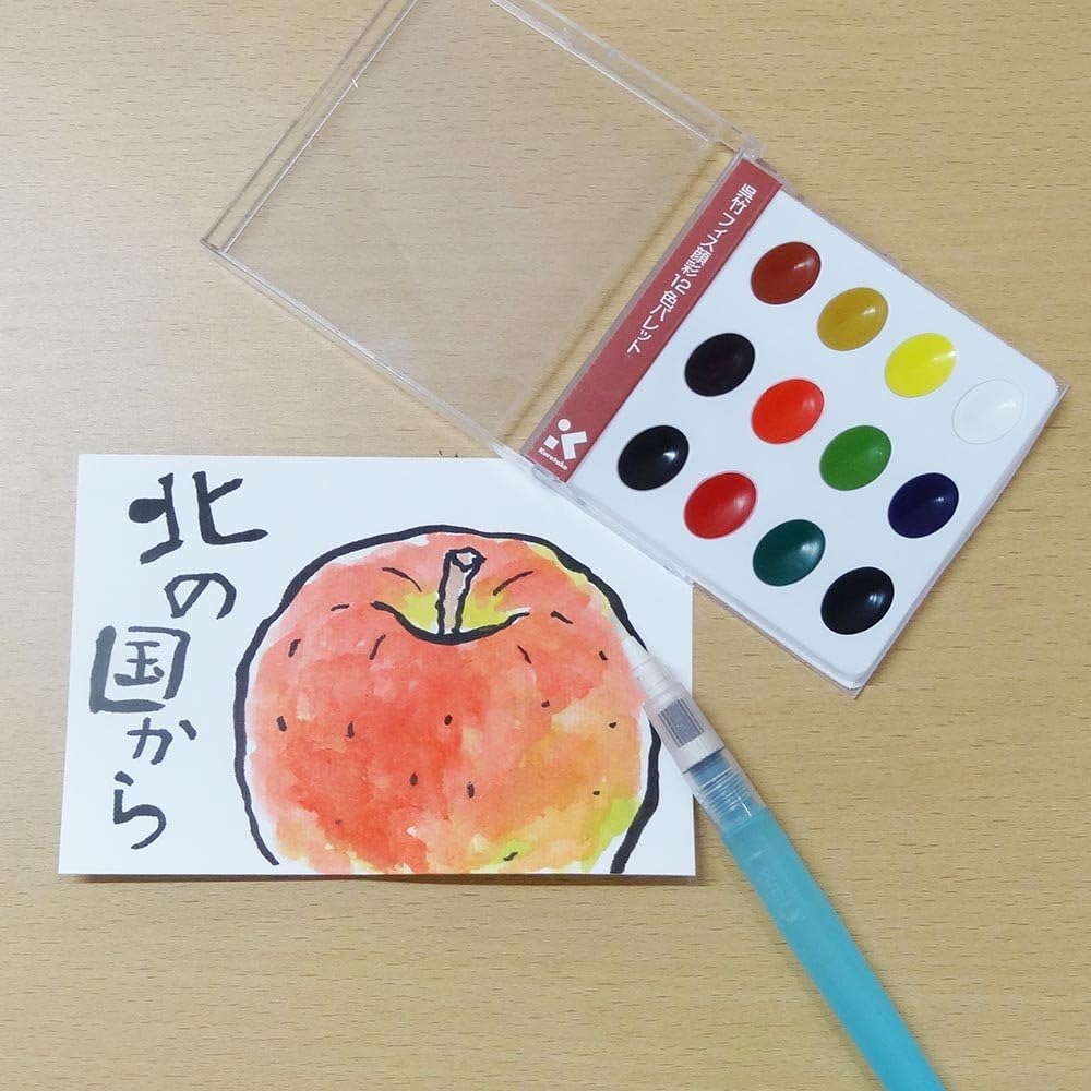 Kuretake KG204-4 Face Color, 12-Color Palette