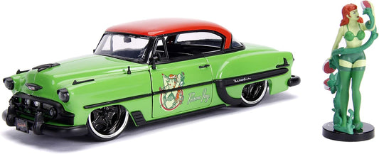 Jada Toys 1: 24 1953 Chevy Bel Air Hard Top W/Poison Ivy Figure, Green