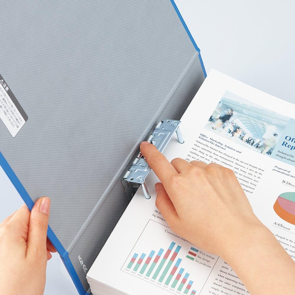 Kokuyo tube file K2 casement A4 vertical 800-sheet 2 hole blue K2 off -ETB680B