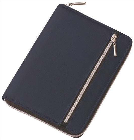 Raymey Fujii CN162K Notebook Cover B6 Nilon Multi-Cover Notebook, Navy