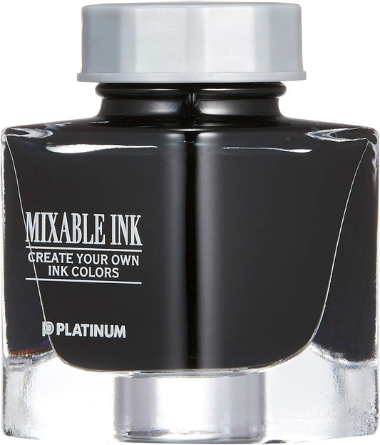PLATINUM INKM-1000-1 Fountain Pen Bottle Ink, Mixable 1, Smoke Black