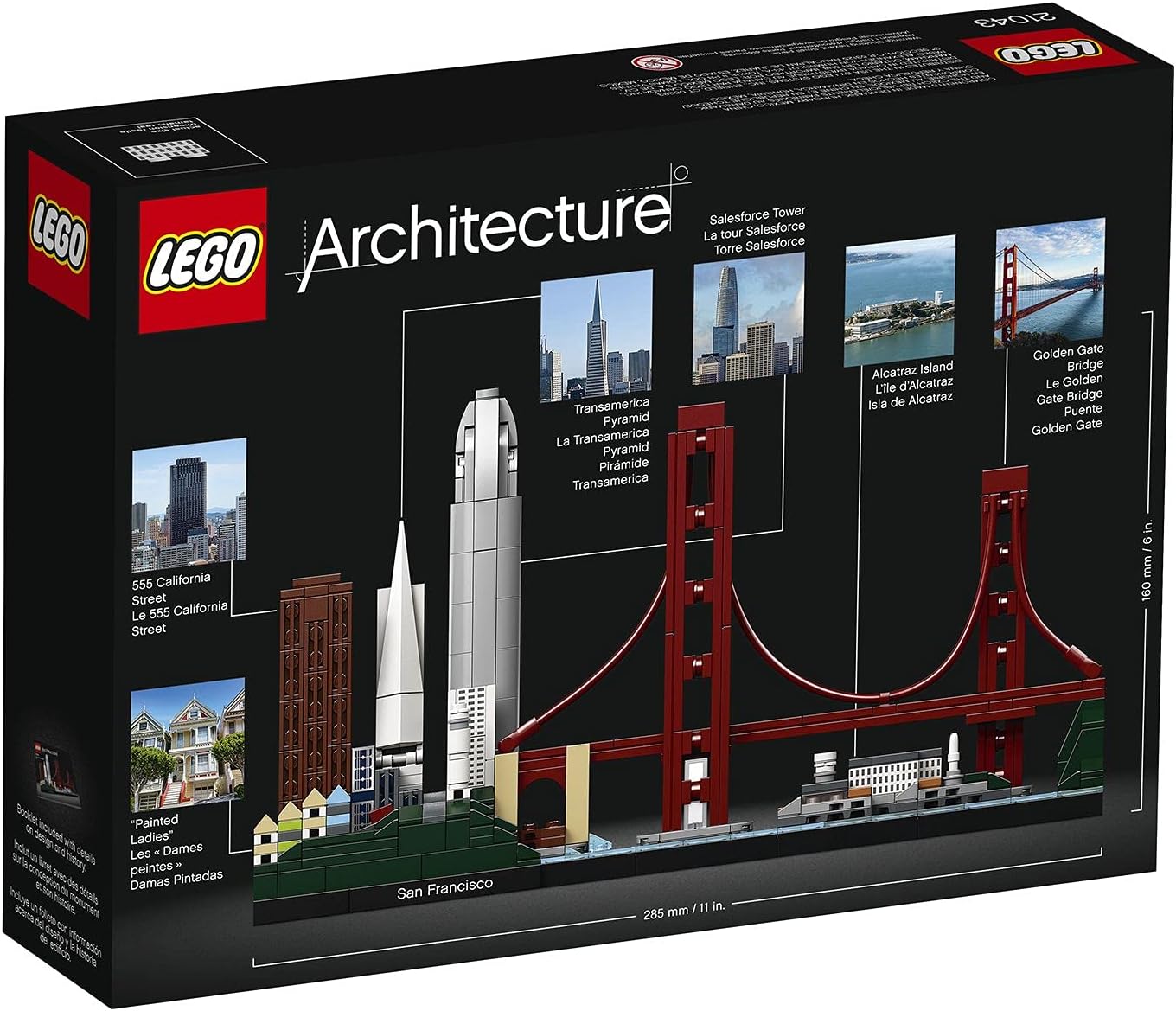 Creative Building Block Toy Set - Lego Architecture San Francisco 21043 - Interactive Construction and Display Experience - Kids and Hobby Collectors - Original Japan Import