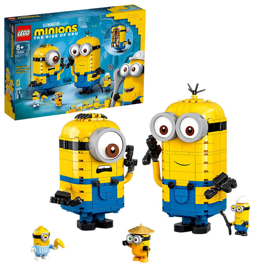 LEGO Minions: The Rise of Gru: Brick-Built Minions and Their Lair (75551) Building Set for Kids, Great Birthday Present for Kids Who Love Minions, Kevin, Bob and Stuart (876 Pieces)