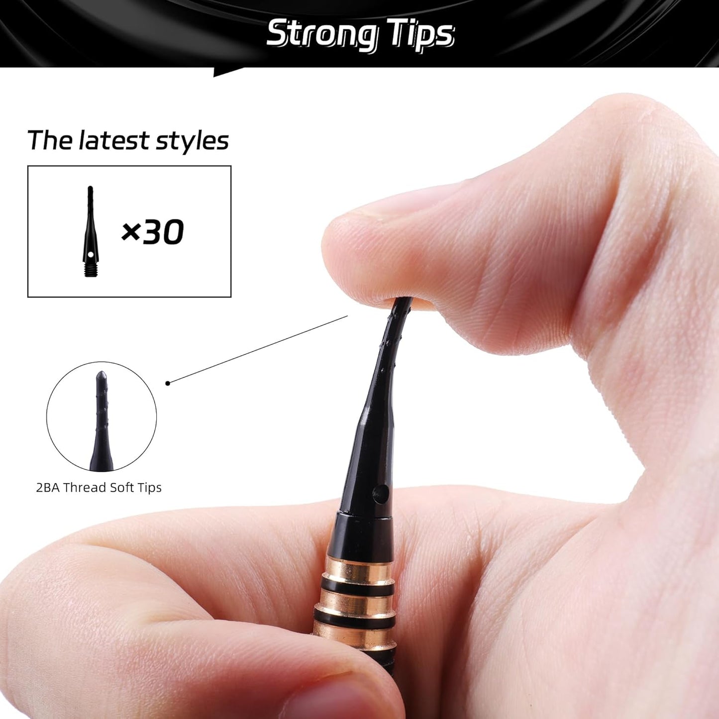 CyeeLife Professional Soft Tip Darts Set 18 Grams with 30 Extra Dart Tips and Gift storage box,Darts Plastic Tip