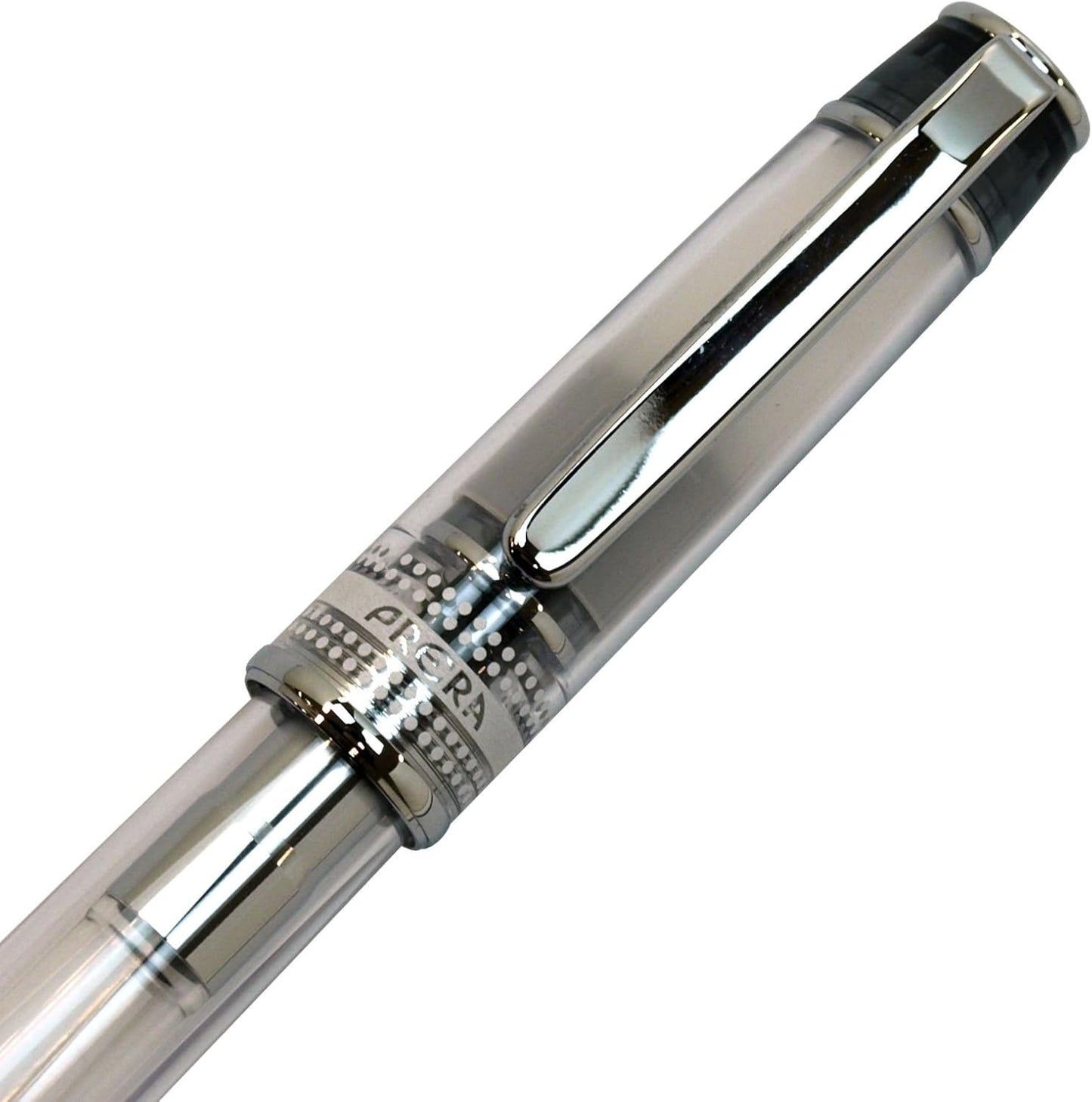 PILOT Prera Iro-Ai Medium-Nib Transparent Black Body Fountain Pen (FPRN-350R-TBM)