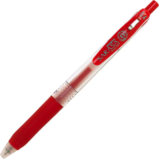 ZEBRA Sarasa Clip Pen 0.4 mm, Red (JJS15-R)