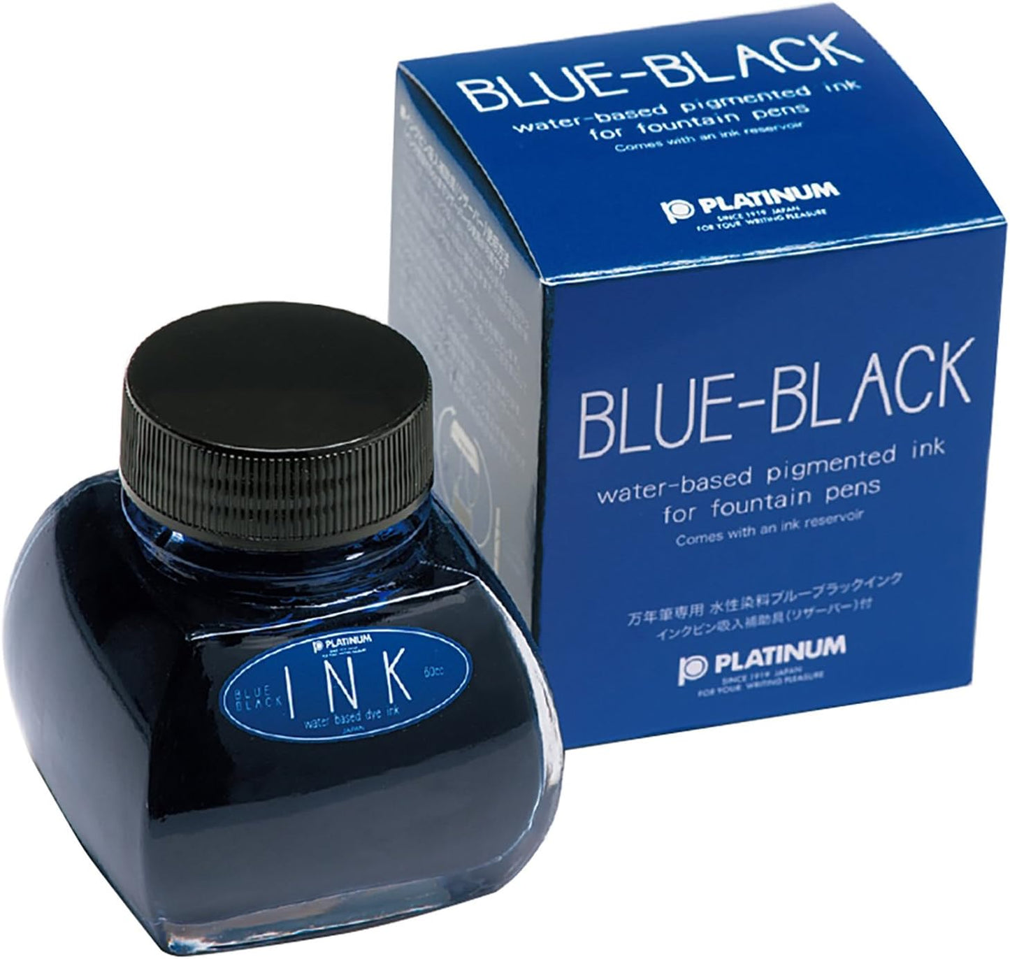 PLATINUM Fountain Pen Bottle Ink 60cc Blue Black INK-1200#3