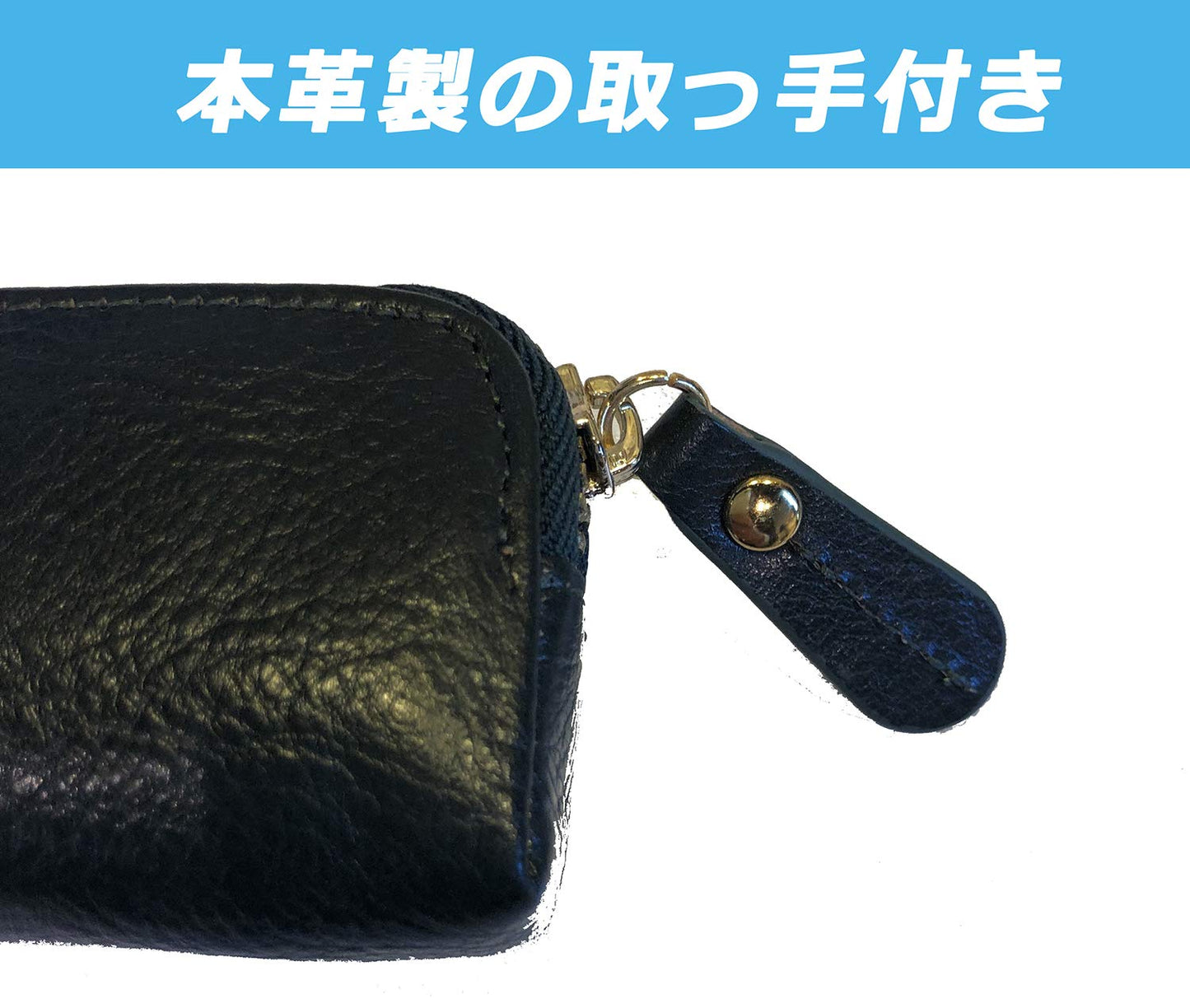 Raymay Fujii NF2803K Pen Case, Pencil Case, Bloomsberry Leather Pen Case, Leather, Navy