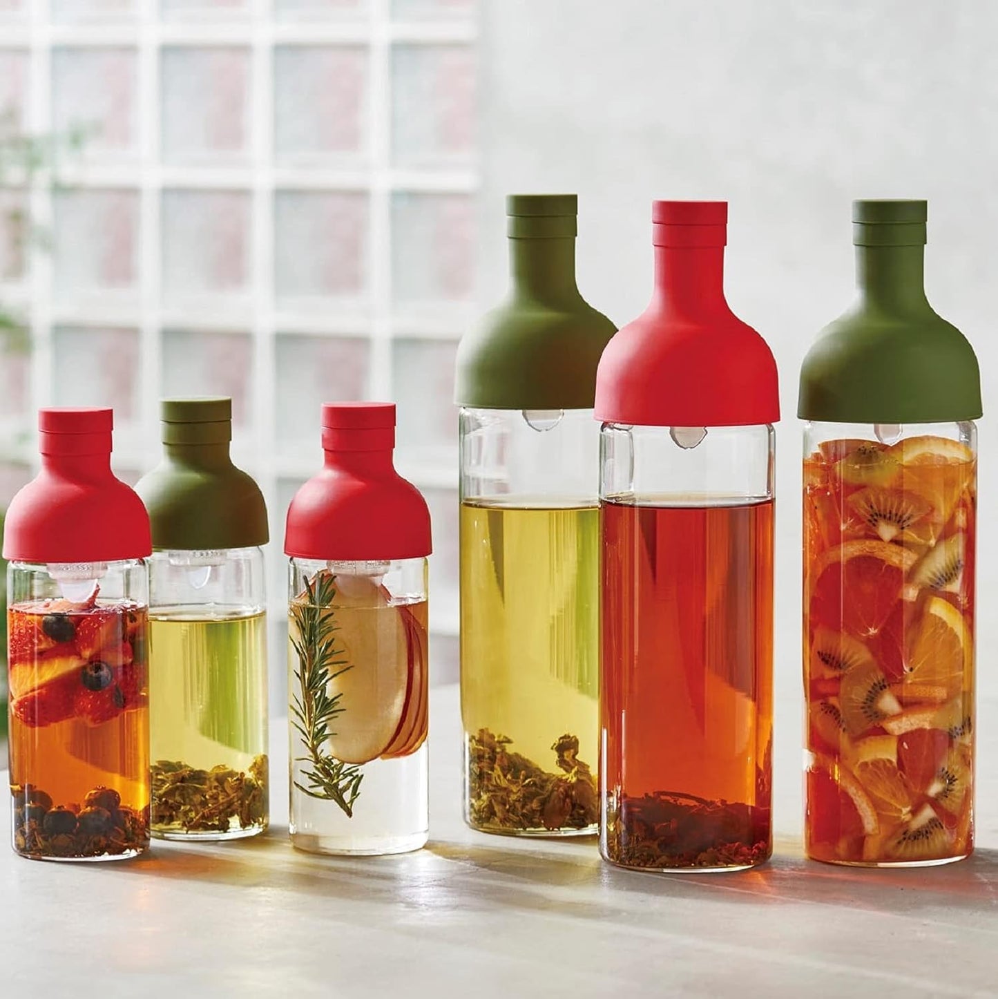 Hario Cold Brew Tea Bottle, 750ml, Red