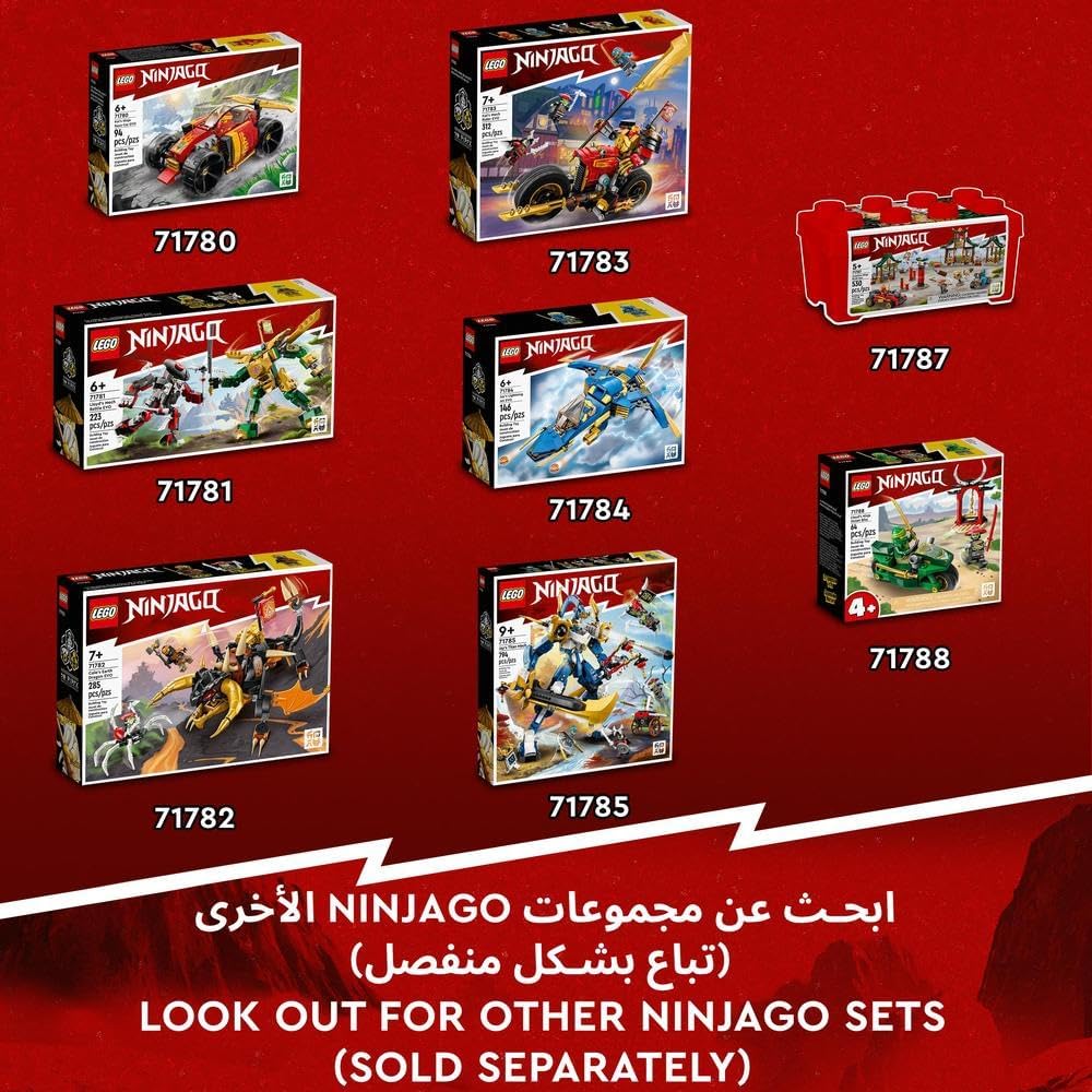 LEGO 71786 NINJAGO Zane's Ice Dragon 2 in 1 Building Kit with Ninja Action Figure, Building Toy with Rebuild and Arm Dragon Toy for Kids, Gift Idea, from 10 Years