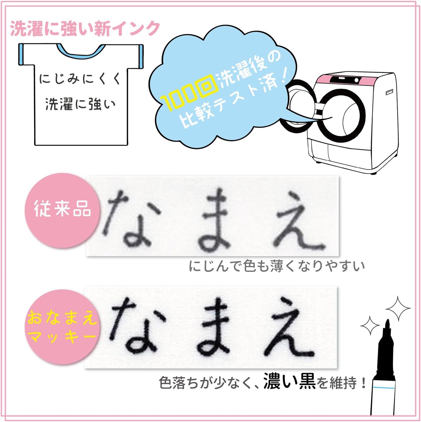 ZEBRA 10pcs/Pack B-YYTS7-BK Permanent Marker Your Name McKee Amphibious Black (Japan Import)