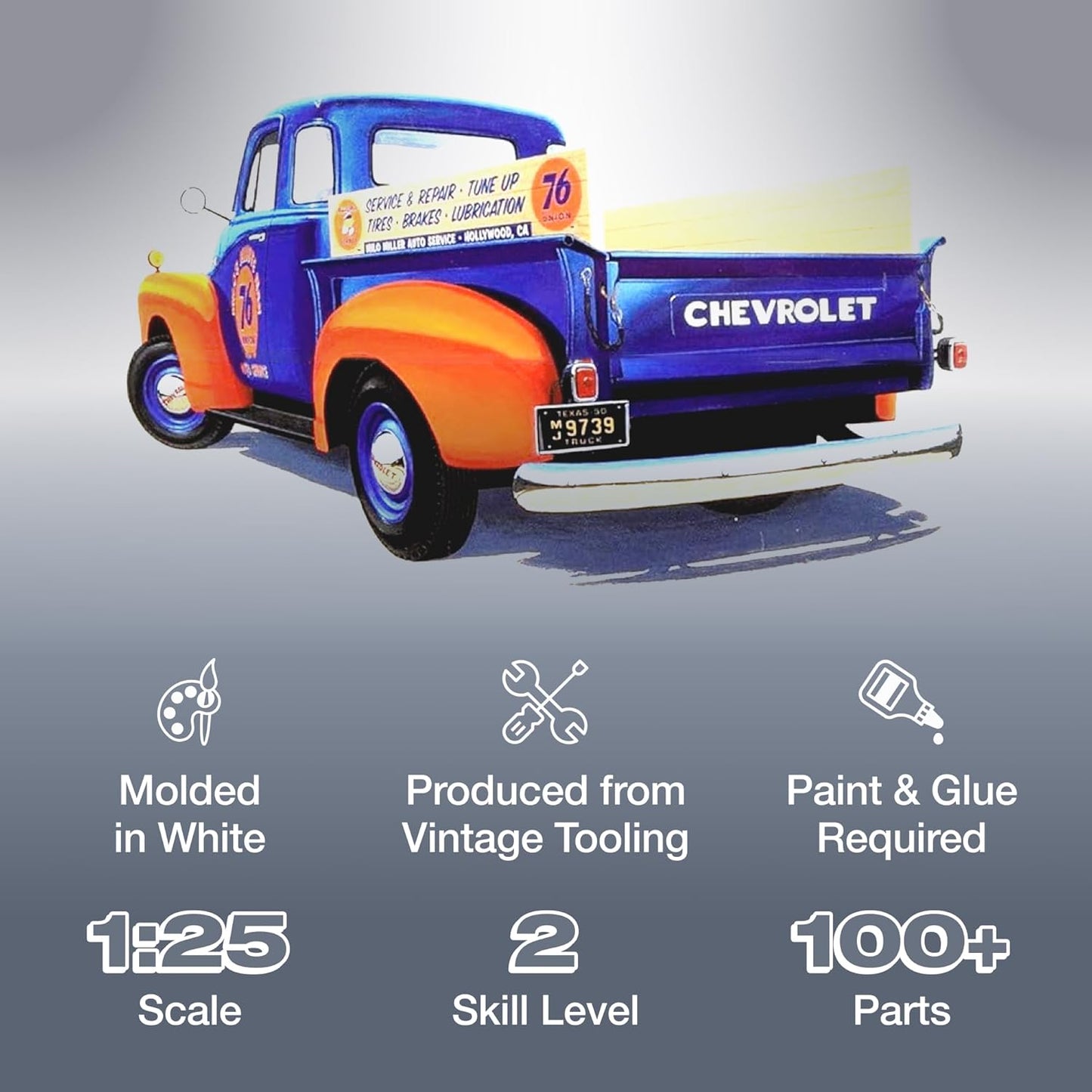 AMT 1950 Chevy Pickup (Union 76) 1:25 Scale Model Kit