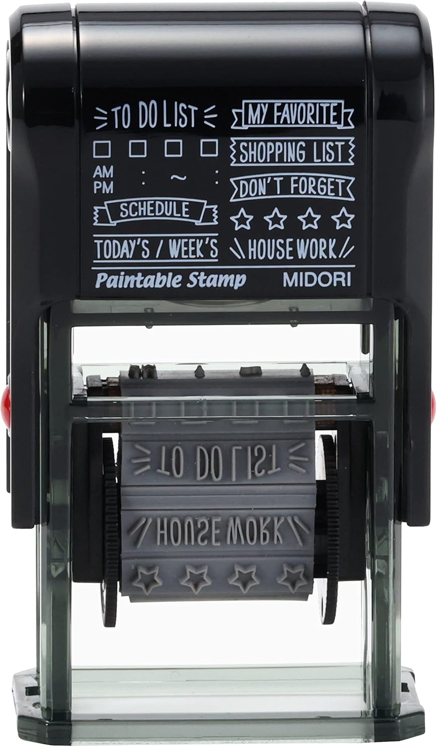 Midori 35376006 Rotating Stamp, List Patterns