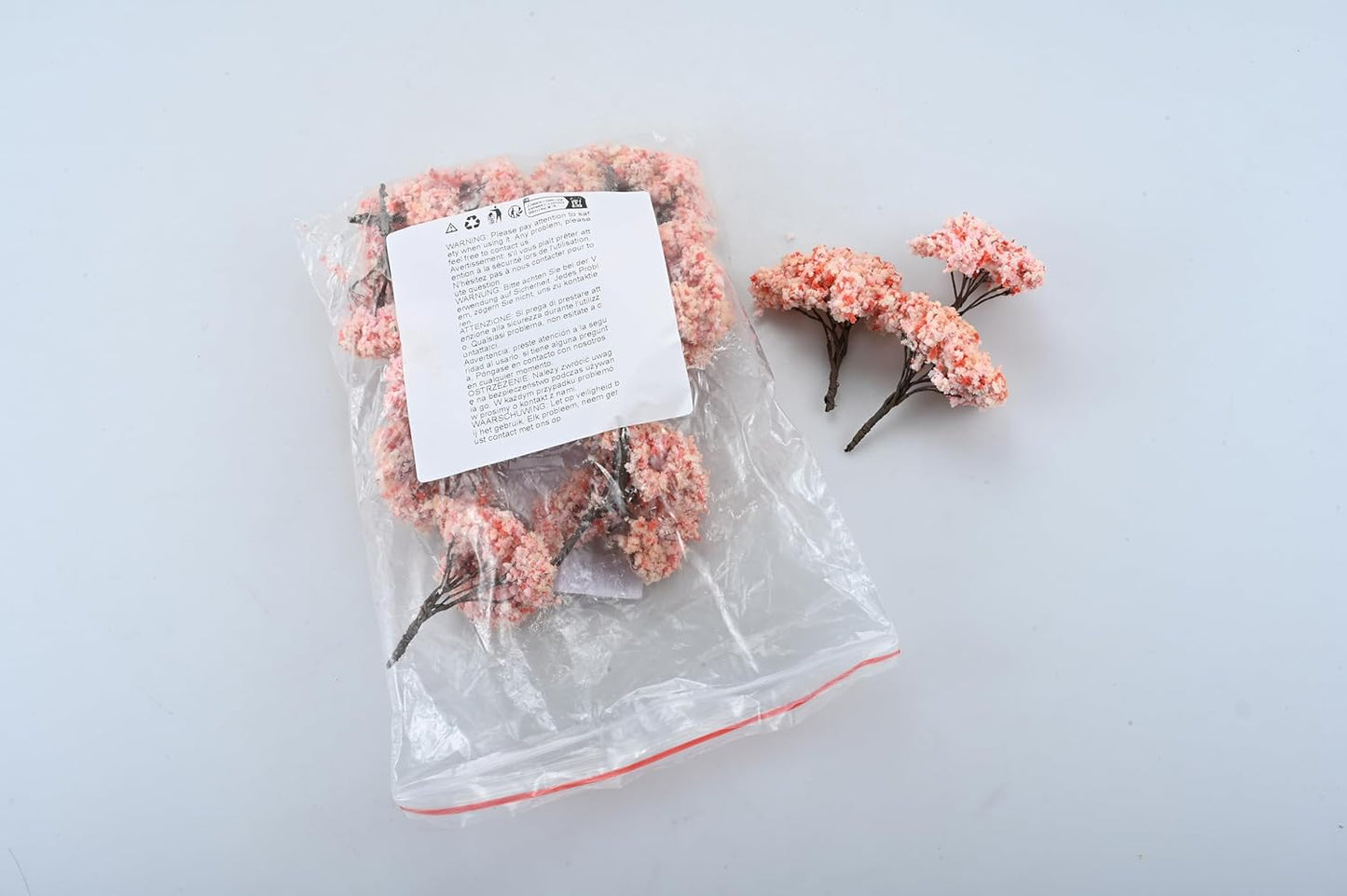 20pcs 6.5cm Blossom Cherry HO OO Scale Model Trees Scenery Railroad Layout Scene