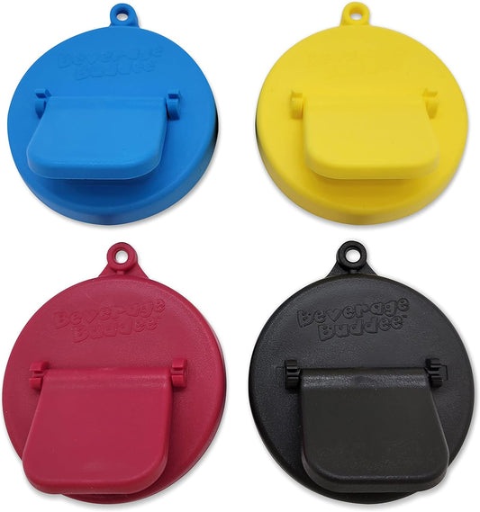 Beverage Buddee Can Cover - Best Can Cover For Standard Size Soda/Beer/Energy Drink Cans - Made In The USA - BPA-PCB Free - 4 pack (Asst Colors)