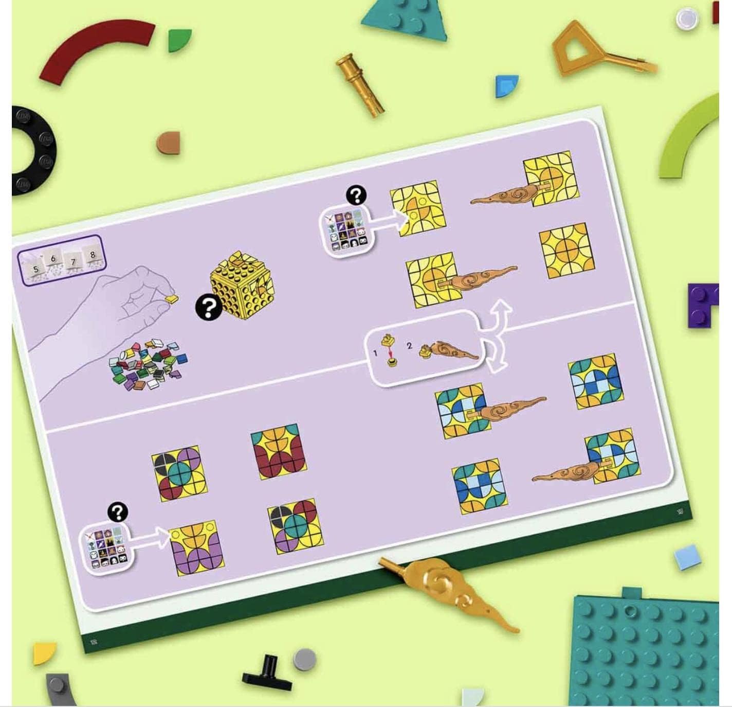 LEGO Dots Hogwarts (TM) Designer Kit 41811 Toy Blocks, Present, Fantasy Gems, Crafts, Boys, Girls, Ages 8 and Up