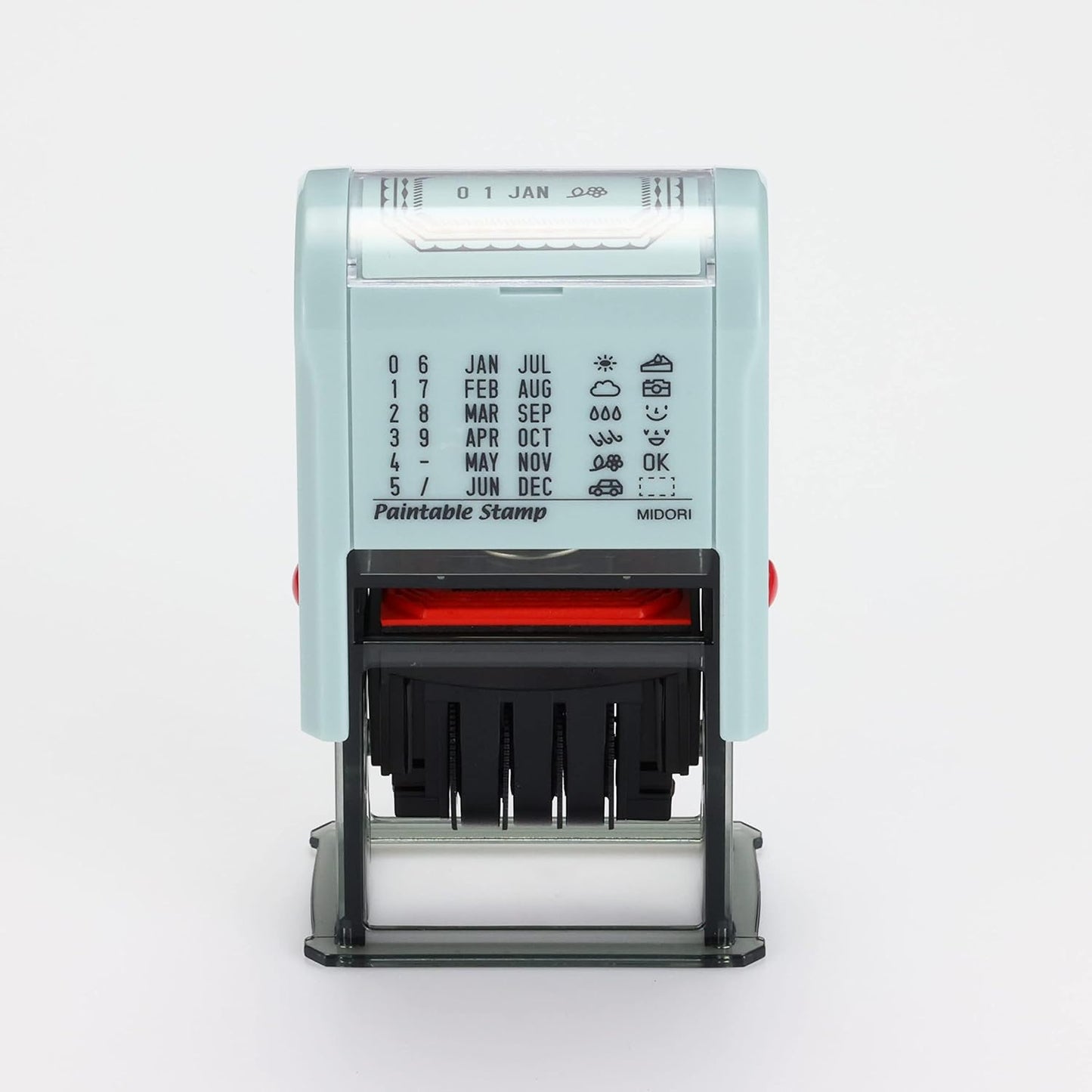 DESIGNPHIL 35454006 Midori, Rotating Stamp, Date, Frame Pattern