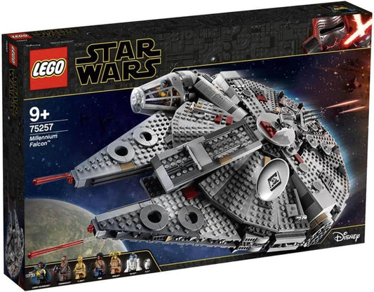 Lego 75257 Star Wars Millennium Falcon Starship Construction Set, with Finn, Chewbacca, Lando Calrissian, Boolio, C-3PO, R2-D2 and D-O, The Rise of Skywalker Collection,9 years and up