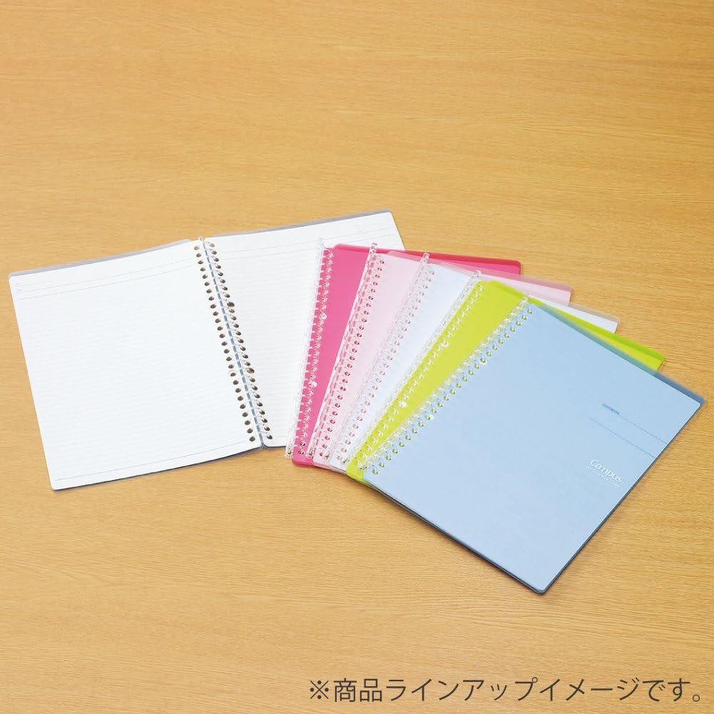 KOKUYO Campus Smart Ring Binder Notebooks, B5, 25 Capacity, 26 Rings, Light Green, Japan Import (RU-SP700YG)