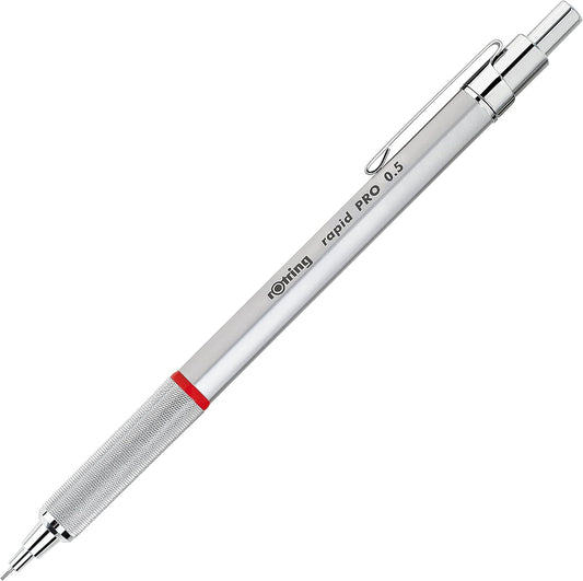 rOtring Rapid Pro Mechanical Pencil, 0.5 mm, Silver