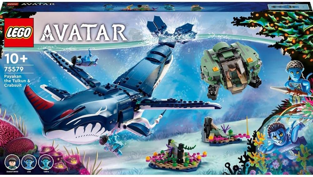 Lego Avatar: The Way of Water Payakan The Tulkun & Crabsuit 75579, Building Toy Set, Movie Underwater Ocean with Whale-Like Sea Animal Creature Figure