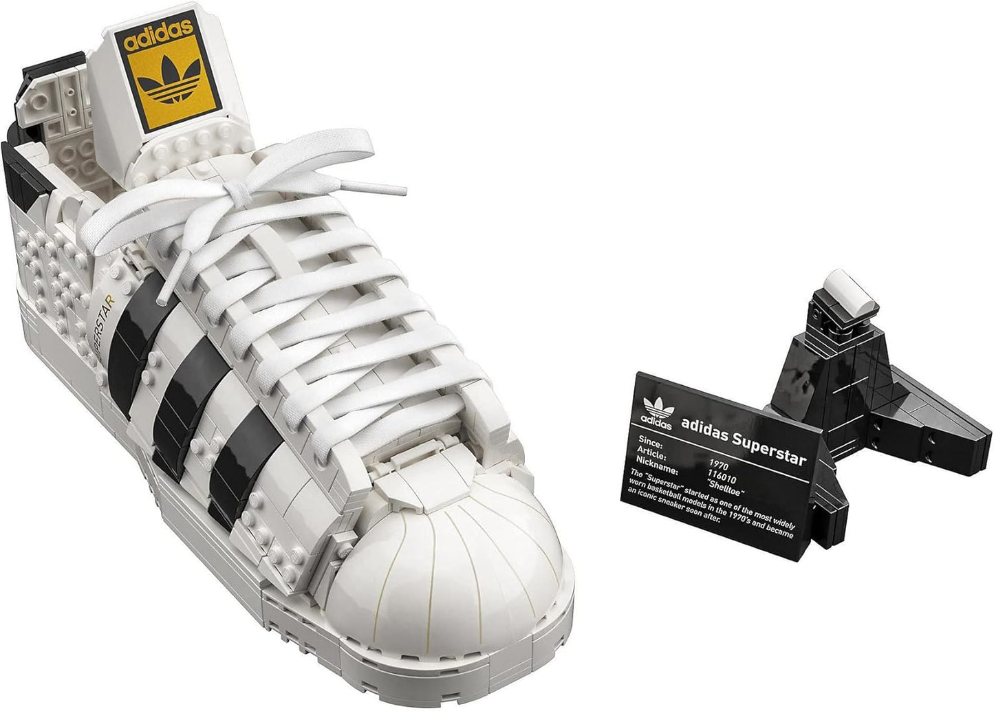 LEGO Icons adidas Originals Superstar 10282 Building Kit; Build and Display the Iconic Trainer