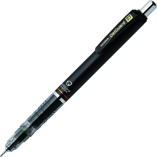 ZEBRA Mechanical Pencil, Del Guard, 0.7mm, Black (P-MAB85-BK)