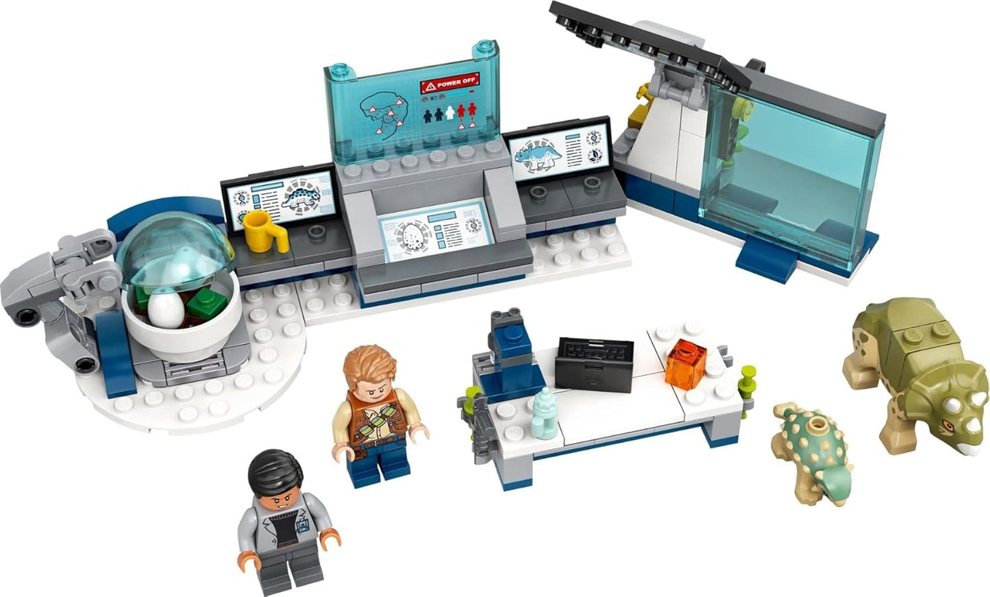 LEGO 75939 Jurassic World Dr. Wu's Lab: Baby Dinosaurs Breakout Toy with Owen Minifigure
