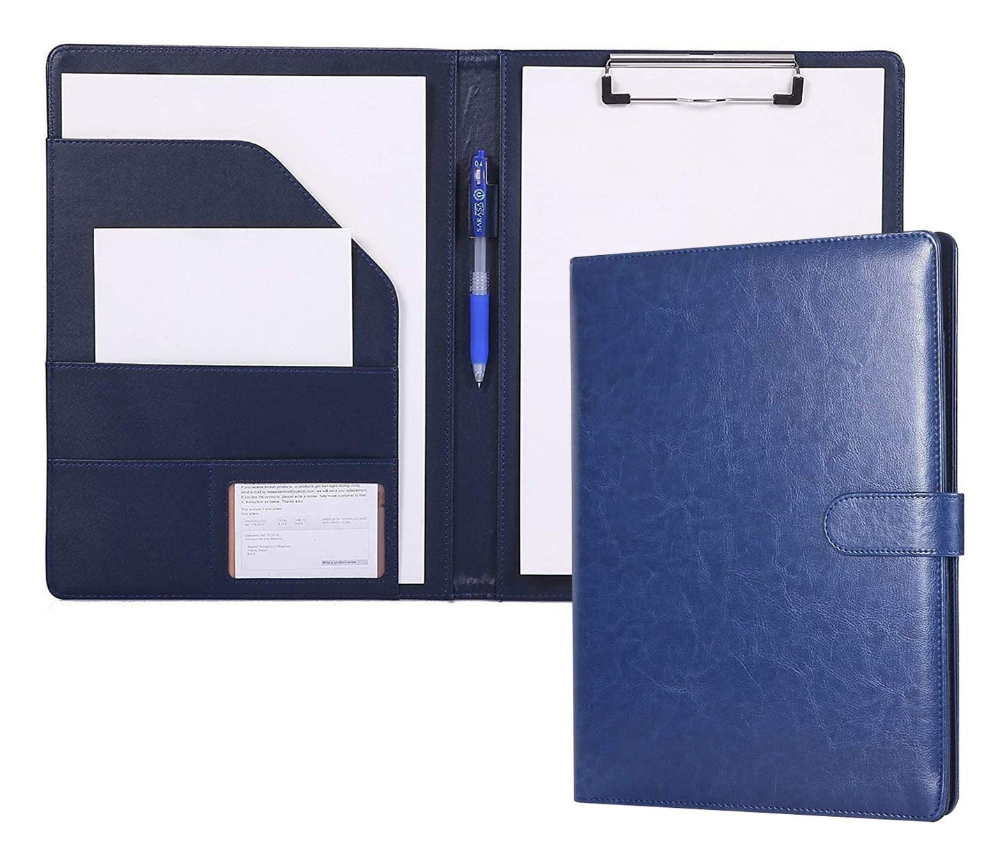 Clipboard Folder Leather Conference Pad Desk Pad Signature Folder A4 Document Folder Designed for Contract Signing Office Supplies Business Supplies