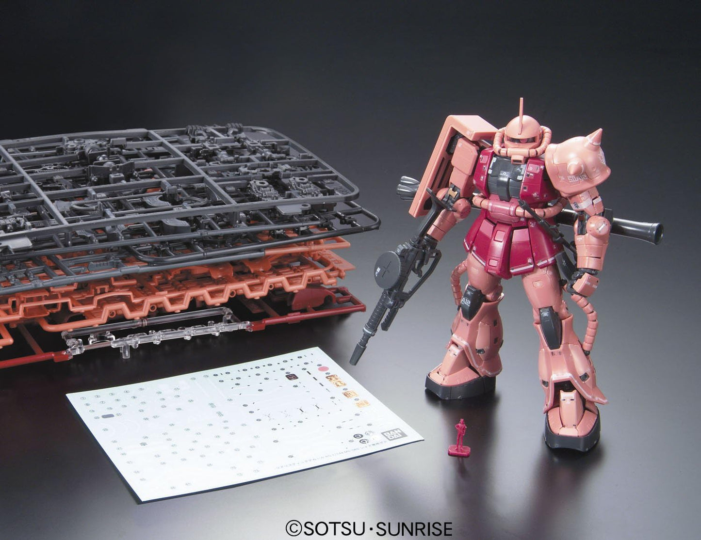 Bandai Hobby - Mobile Suit Gundam - #2 MS-06S Char's Zaku II, Spirits RG 1/144 Model Kit