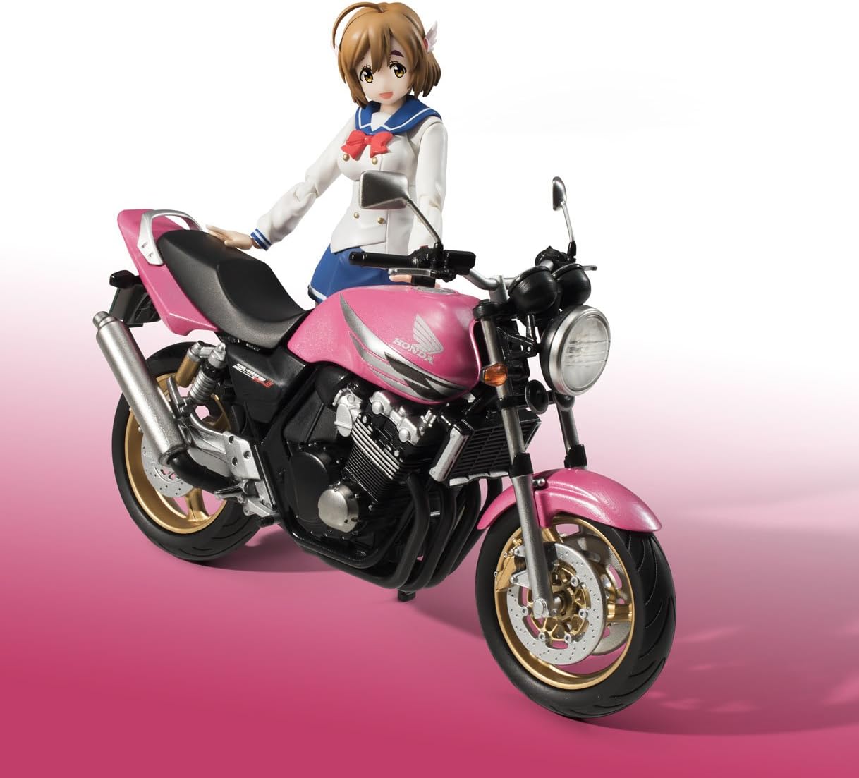 Bandai Tamashii Nations S.H. Figuarts Hane Sakura (Uniform) & CB400 Super Four "Bakuon!!" Action Figure