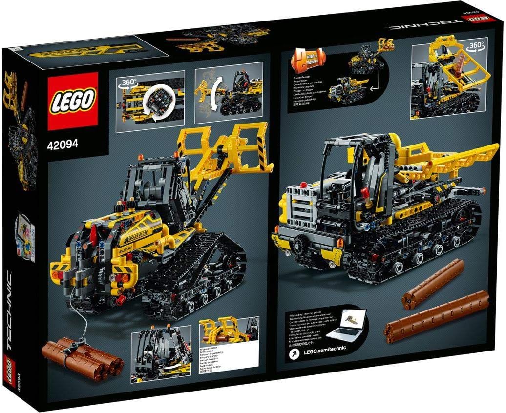 Technic Tracked Loader Excavator Construction Toy Vehicle, 2 in 1 Model, Tracked Dumper, Kids Digger Toys