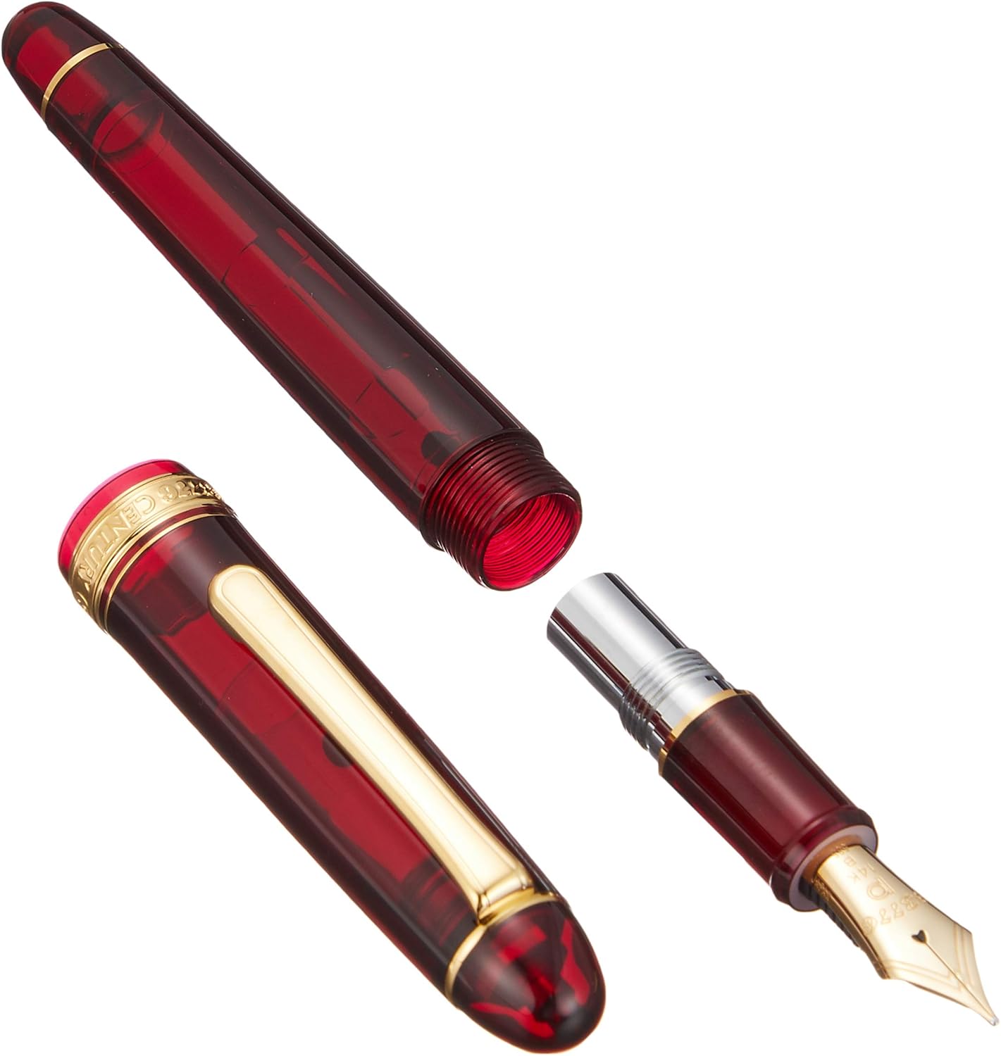 PLATINUM Fountain Pen # 3776 Century Wide Bourgogne