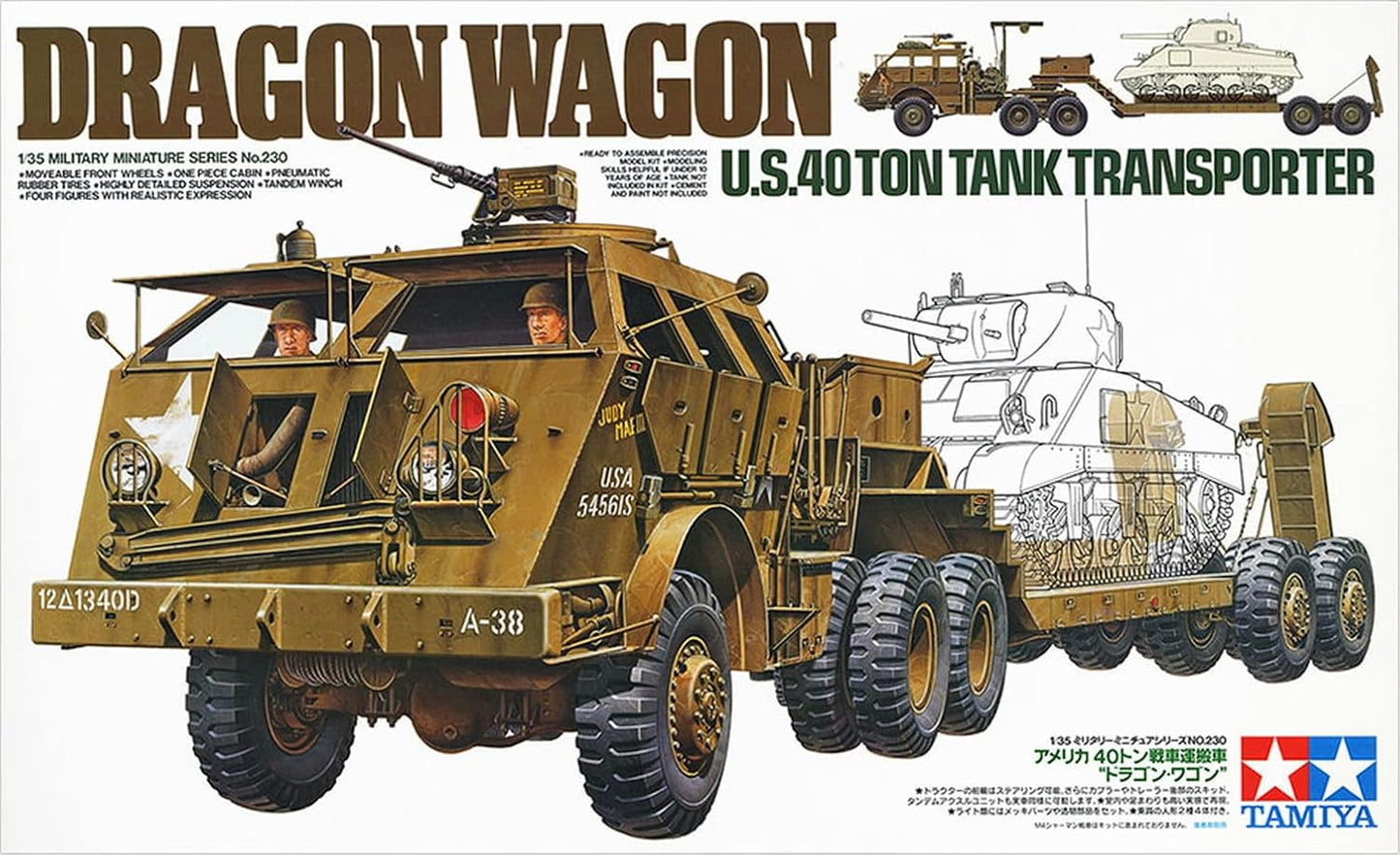 Tamiya Models 40 Ton Tank Transporter- Dragon Wagon.