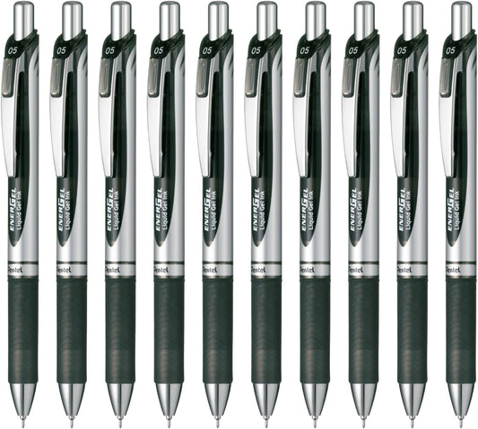 Pentel ballpoint pen Enajeru BLN75Z-A 10-pack Silver axis