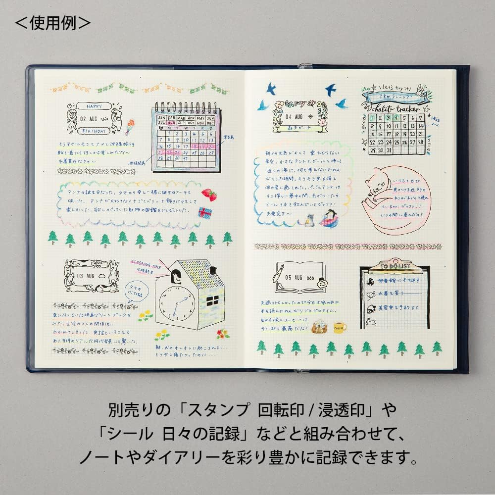 Midori Crayons Decorative Crayons Rainbow 38112006 (Light blue x blue)