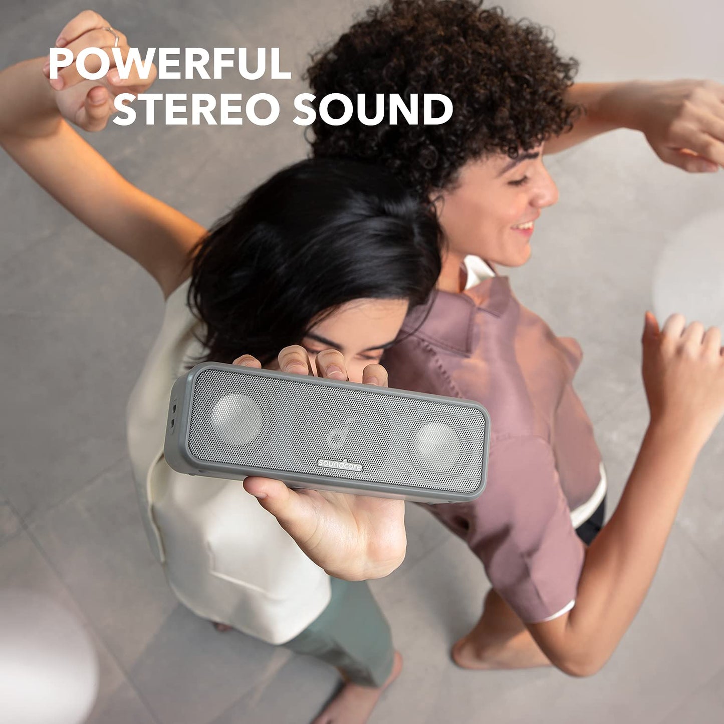 Anker Soundcore 3 Bluetooth スピーカー IPX7 防水 チタニウムドライバー デュアルパッシブラジエーター BassUpテクノロジー アプリ対応 イコライザー設定 USB-C接続 24時間連続再生 PartyCast機能 お風呂 プレゼント ギフト グレー