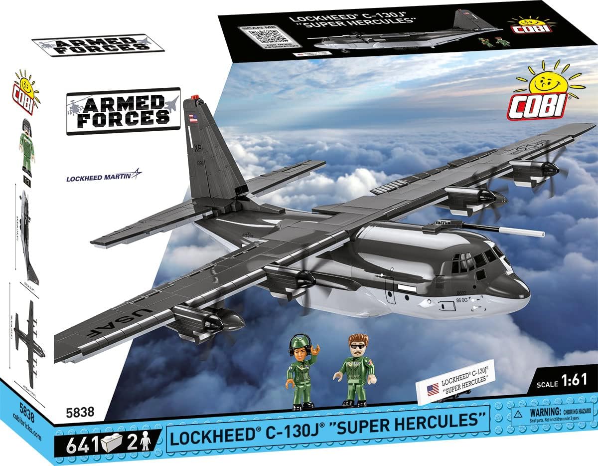 COBI Armed Forces Lockheed C-130J Super Hercules Plane Building Set Model