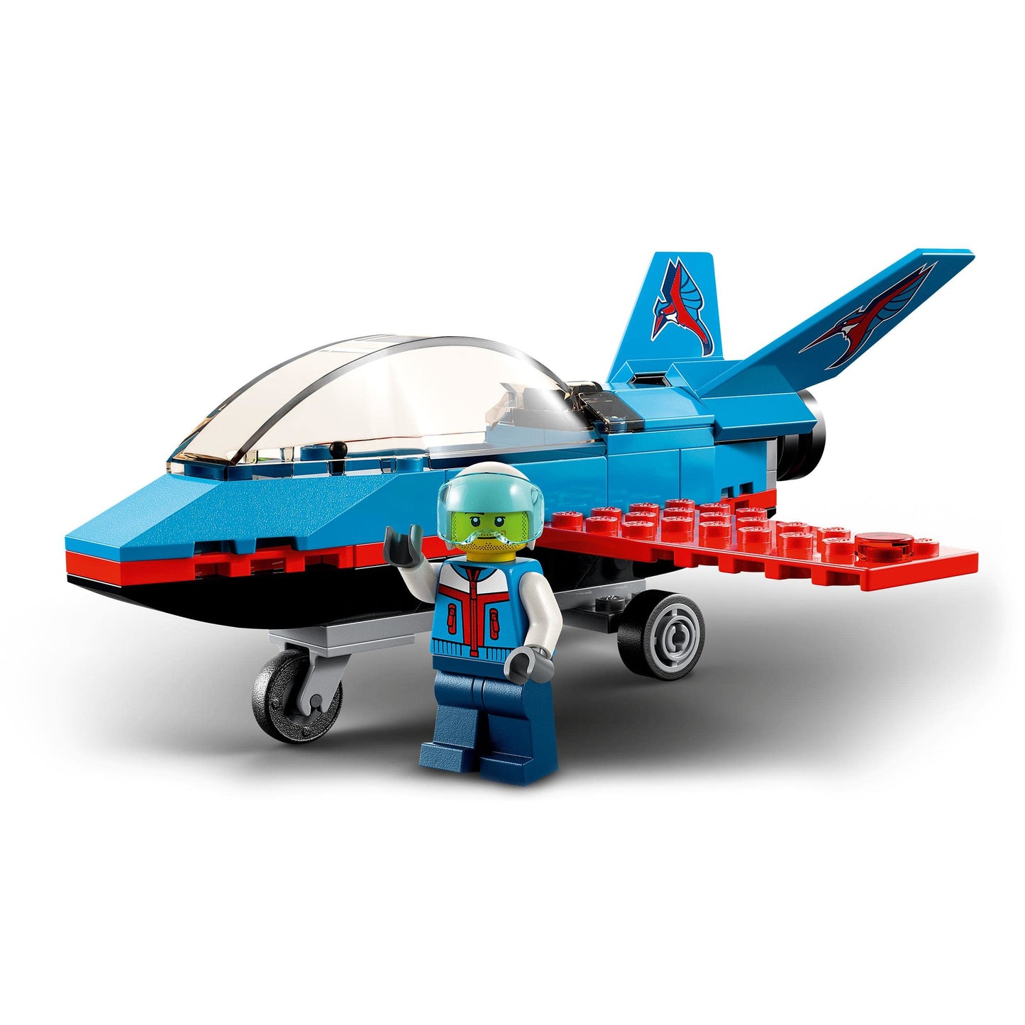 LEGO City Stunt Plane 60323 Building Kit; Fun Toy Jet Playset for Kids Aged 5