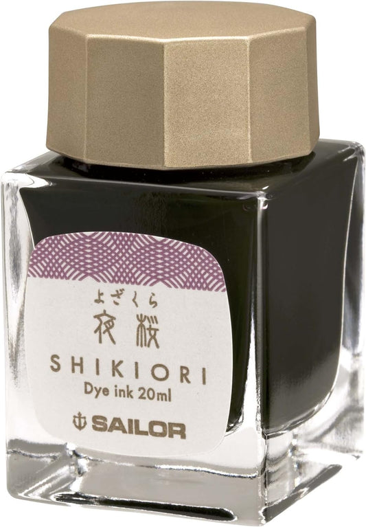 Sailor Fountain Pen, Bottled Ink, Four Seasons, Moonlit Water, Cherry Blossoms, 13-1008-217