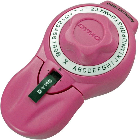 Dimo Cuticon DM814580 Tape Writer, Compatible with 0.4 inch (9 mm) Width Tape, Alphanumeric Numbers, Pink